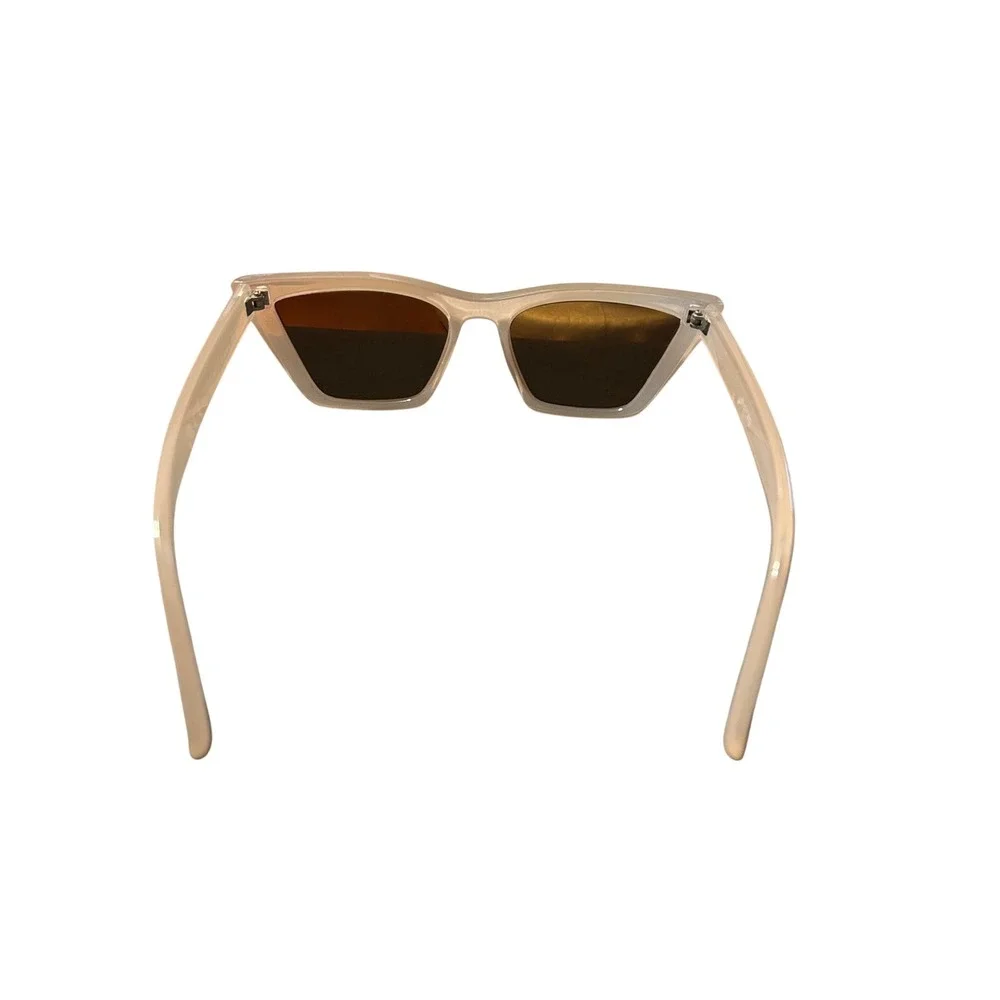 Unbranded‎ Translucent Peach Cat Eye Sunglasses Retro Oversized Tinted Lenses